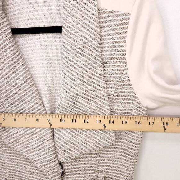 Halogen Blazer Textured Knit Sweater Jacket Size Medium Pockets Office Casual - Picture 4 of 12